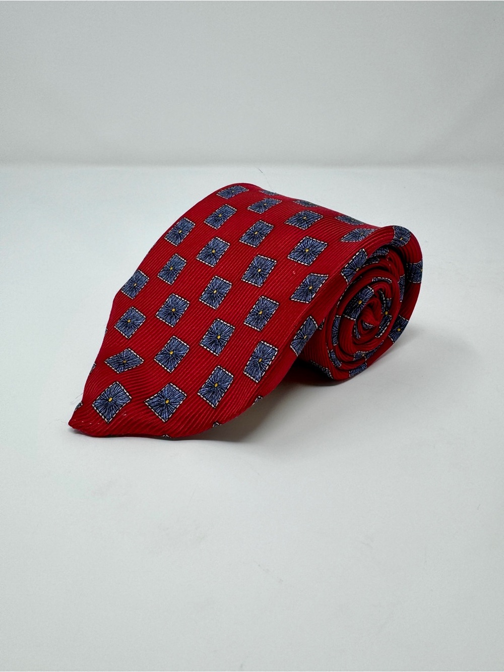Robert Talbott Best of Class Nordstrom Extra Long Red Silk Tie 62”